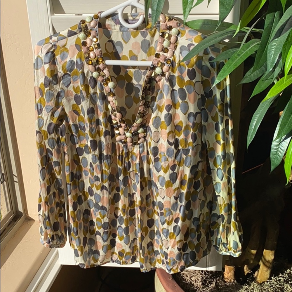 Boden Silk and Beaded Limited Edition Blouse 👚
